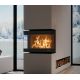 Insert à bois 3 vitres premium - THERMOROSSI Panorama 10.7 kW