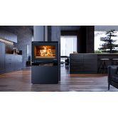 Poêle à bois design raccordable - THERMOROSSI Moonlight 10.7 kW