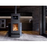 Poêle à bois raccordable avec four - THERMOROSSI Zen O 7.7 kW