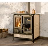 Cuisinière à bois en céramique - THERMOROSSI Melissa Evo Maiolica 7.8 kW