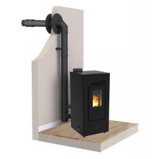 PACK Poêle à granulés C9C FIREMATIC + Kit ventouse Dinak