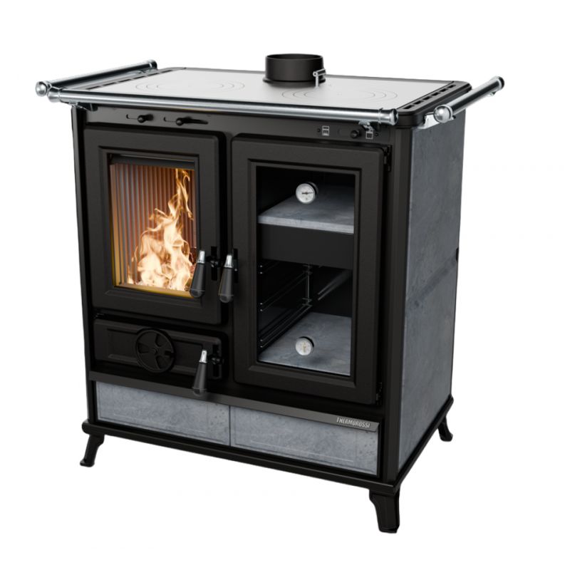 Cuisinière à bois en pierre - THERMOROSSI Melissa Evo Stone 7.8 kW