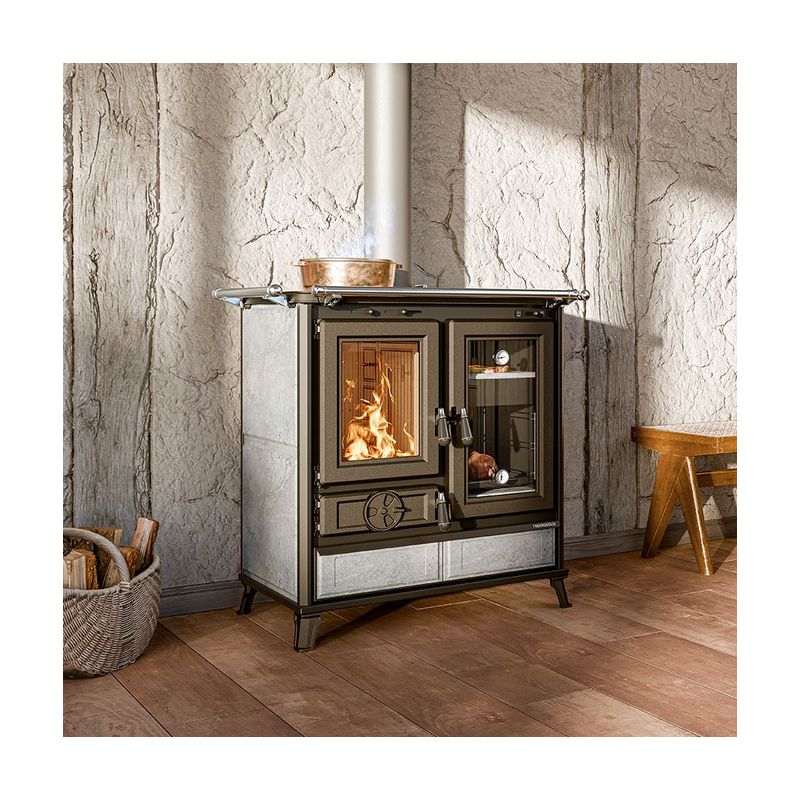 Cuisinière à bois en pierre - THERMOROSSI Melissa Evo Stone 7.8 kW