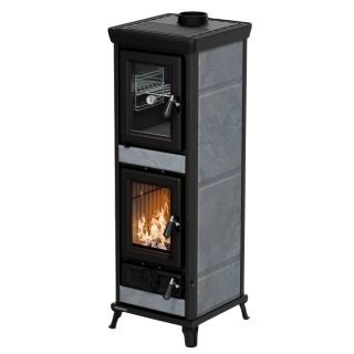 Poêle à bois avec four en pierre - THERMOROSSI Agnese Stone 7.5 kW