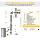 Kit ventouse pour poêles à granulés étanches 80/125mm - DINAK