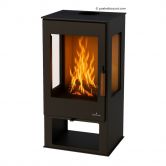 Poêle à bois 3 vitres raccordable - BRONPI Estrella 7 kW