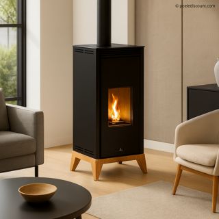 Poêle à granules sans électricité convection naturelle - BRONPI Free 6 kW