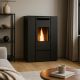 Poêle à granulés étanche slim canalisable - PUNTO FUOCO Olivia Can Up 9.9 kW