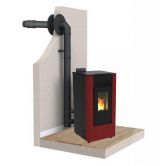 PACK Poêle à granulés canalisable C9C FIREMATIC + Kit ventouse Dinak