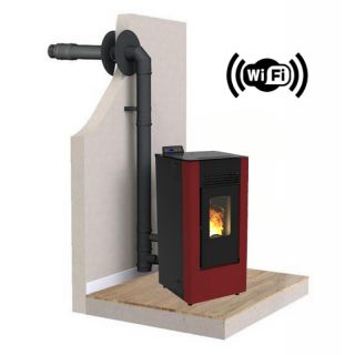 PACK Poêle à granulés C9C FIREMATIC + Kit ventouse Dinak + Module Wifi
