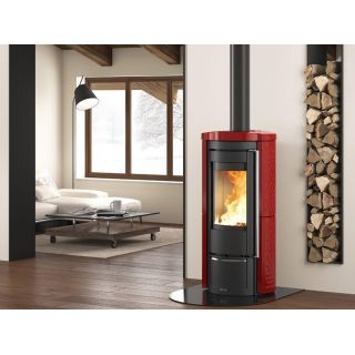 Poêle à bois en céramique raccordable - LA NORDICA Liu.16 Maiolica 7.5 kW