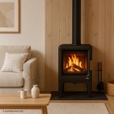 Poêle à bois BRONPI Lira étanche en fonte - 5 kW