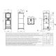 Thermo poêle à bois avec four - LA NORDICA TermoRossella Plus Forno DSA 4.0 11.1 kW