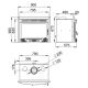 Insert à bois en fonte - BRONPI Madrid 16.5 kW