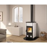 Poêle à bois raccordable en céramique - LA NORDICA Concita.16 11.8 kW