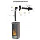 PACK : Poêle à granules étanche canalisable + Kit ventouse - INTERSTOVES Marina Concentrique 11 kW
