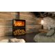 Poêle à bois raccordable - THERMOROSSI Fullmoon 7.9 kW