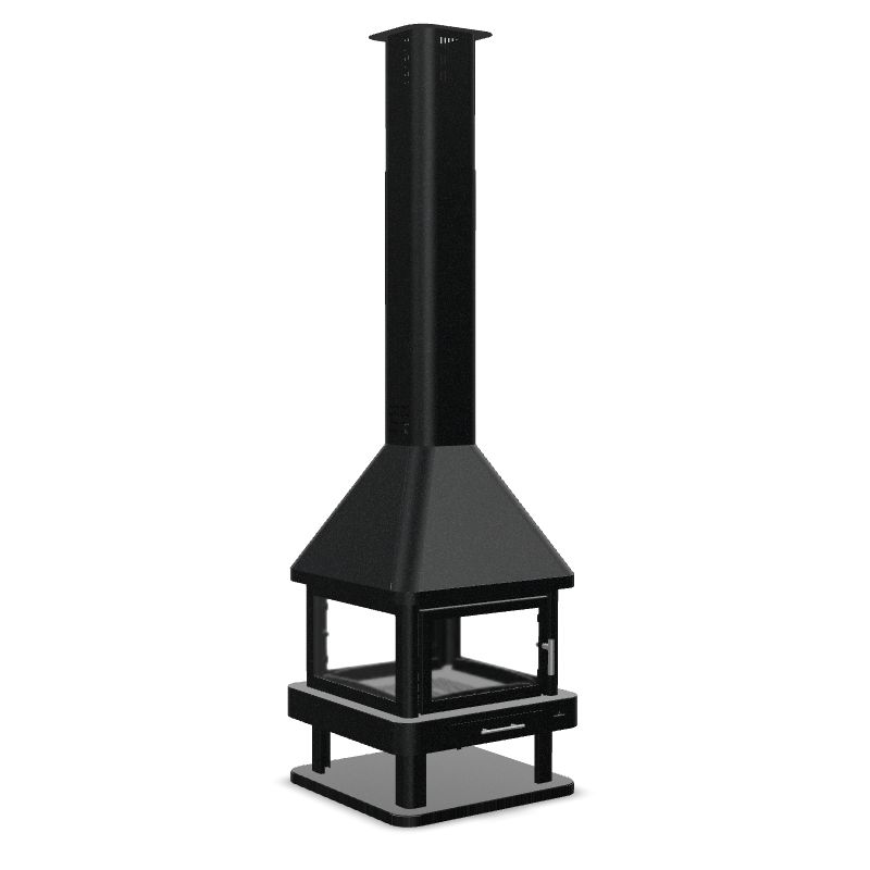 Cheminée à bois 4 faces - BRONPI Huelva 16 kW