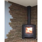 Poêle à bois d'angle en fonte - BRONPI Bremen 12 kW