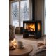 Poêle à bois 3 vitres raccordable - BRONPI Loreto 10 kW