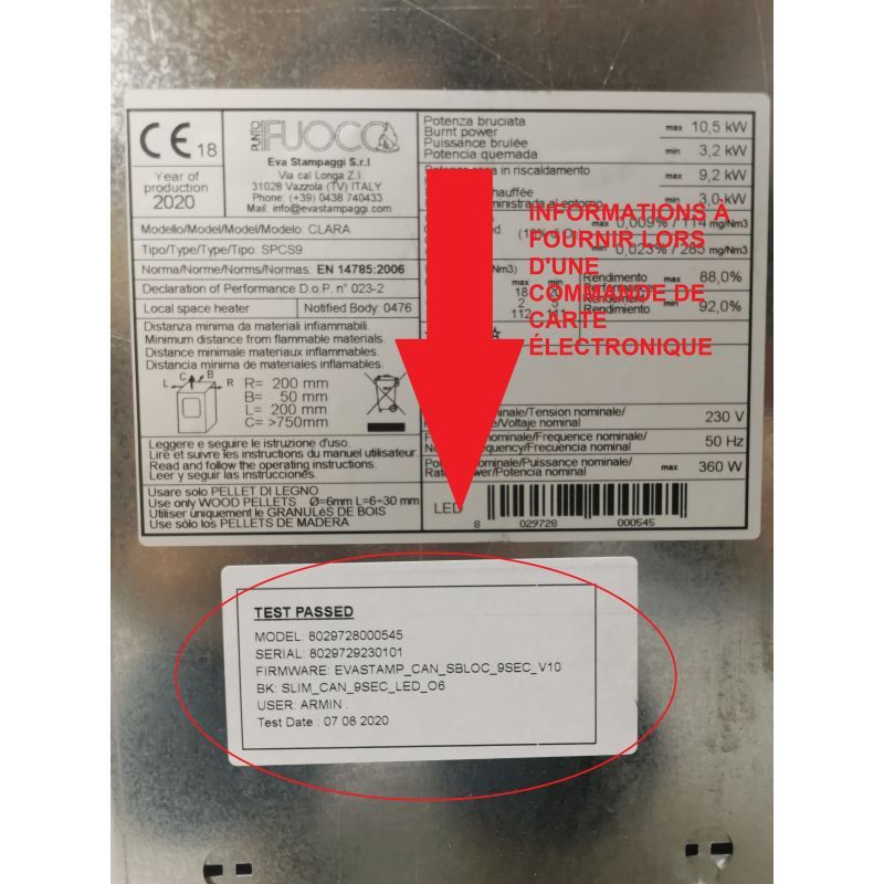 Carte mère - EVACALOR