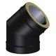 Coude à 45 ° Ø 200 mm - DW BLACK