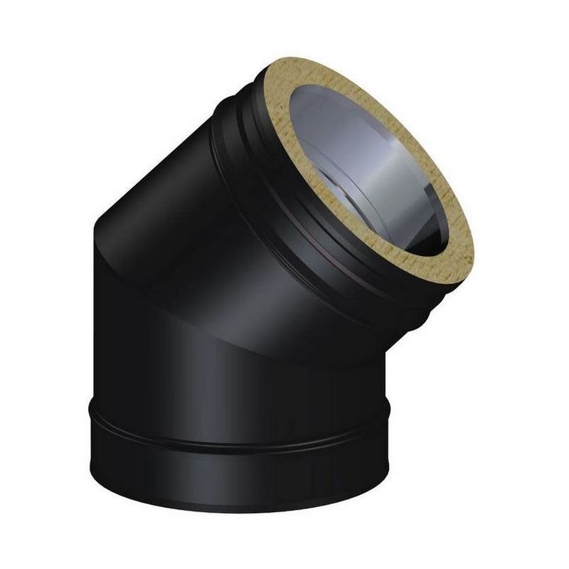 Coude à 45 ° Ø 200 mm - DW BLACK