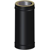 Élément droit 440 mm Ø200mm - DW BLACK