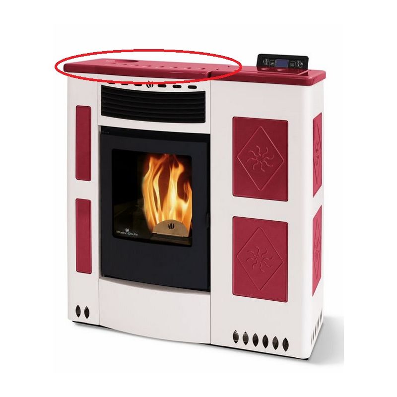 Top céramique côté conduit de fumées - ORIGINE PHEBO