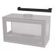 Poêle à bois 3 vitres ventilé suspendu - BRONPI Bimba 90 3C 13 kW