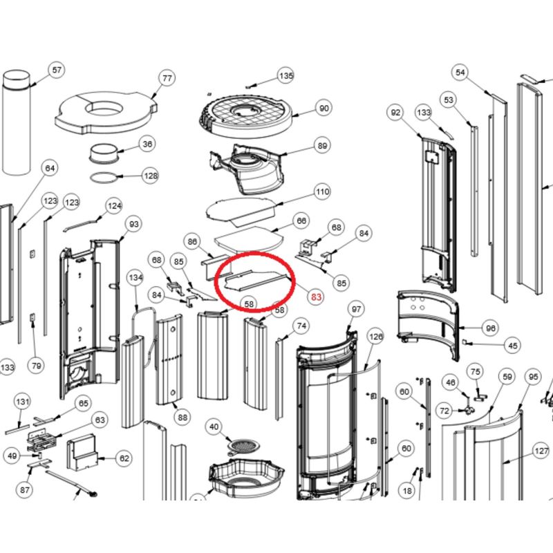 Déflecteur en acier - Liù Petra - LA NORDICA
