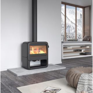 Poêle à bois en fonte raccordable  - DOVRE Rock 350WB 7kW