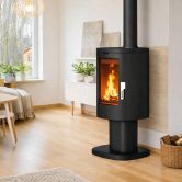 Poêle à bois en fonte -SUPRA Maonie sur pied 11.5 kW