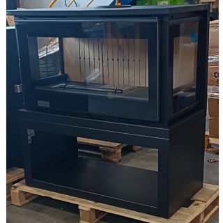Modèle reconditionné  - Poêle à bois ventilé 3 faces - FIREMATIC Calgary - L 13.5 kW