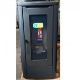 Modèle reconditionné  - Poêle à granules - EXTRAFLAME Teorema noir 10 kW
