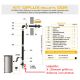 Kit ventouse pour poêles à granulés étanches 100/150mm - DINAK