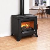 Poêle à bois raccordable avec plaques de cuisson - BRONPI Orly-C 6 kW