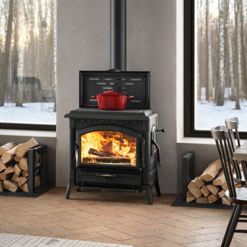 Poêle à bois en fonte - LA NORDICA Isotta con cerchi LEAN 11.9 kW