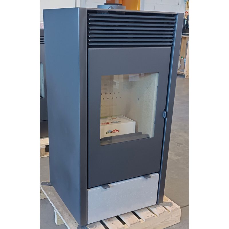 Modèle reconditionné - Poêle mixte hybride ventilé bois granules - BRONPI Hybrid 10 kW