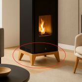 Socle en bois avec pieds  - BRONPI