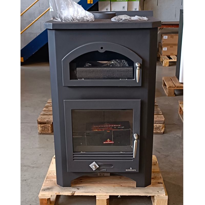 Modèle reconditionné - Cuisinière à bois avec four - BRONPI Monza 9 kW