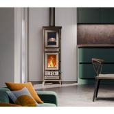 Poêle à bois avec four en fonte raccorable - THERMOROSSI Agnese Evo6 Easy 7.5 kW