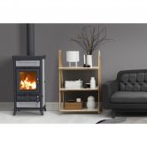 Poêle à bois en pierre raccordable - THERMOROSSI Ilaria Evo6 Stone 11.4 kW