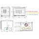 Insert à bois 2 faces ventilé - FIREMATIC Lora-I 12.6 kW