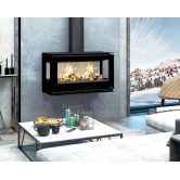 Poêle à bois moderne suspendu - BRONPI Cairo 903C Box 13 kW