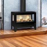 Poêle à bois moderne sur pieds - BRONPI Cairo 903C Box 13 kW