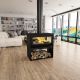 Poêle à bois double face avec range bûches - BRONPI Cairo 90-D Box 13 kW