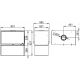 Poêle à bois double face avec range bûches - BRONPI Cairo 90-D Box 13 kW