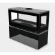 Poêle à bois moderne pose libre, suspendu ou avec bûcher - BRONPI Cairo 1103C Box 13 kW