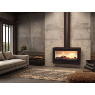 Poêle à bois moderne suspendu - BRONPI Cairo 110 Box 15 kW